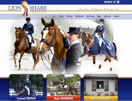 Lionshare Dressage Launches New Website 