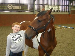 Nine year old boy bonds with pony only to discover they both have just one kidney