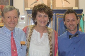 Jack Van Dell of Van Dell Jewelery, Jeanne Chisholm of Chisholm Galleries and Robin Carr
