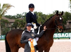 The Sanctuary’s Peak Performance Award Goes to Melanie Cerny and Dante MC at 2013 Adequan Global Dressage Festival