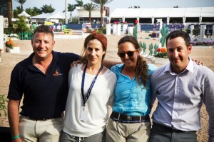 Israeli Equestrian Team Debuts at the Furusiyya FEI Nations Cup  Wellington, FL (February 27, 2014) - On February 27, history will be made for Israel in the PBIEC’s International Arena in Wellington. Show jumpers Danielle Goldstein, Elad Yaniv, and Joshua Tabor make up the Israeli team that will compete in the Furusiyya FEI Nations Cup for the first time ever. While teams from around the world come together in Florida to compete for the Cup and $75,000, the event marks an even bigger prize for Israel: A milestone in the country’s progression towards a competitive status in equestrian sports. “This will be the very first Israeli Nations Cup ever in any discipline in the history of equestrian sports. So for us, we are incredibly proud and honored to be the first to raise the flag,” stated Kate Levy, chef d’equipe for the Israeli Equestrian Team. 