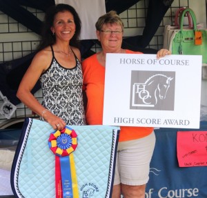 Lisa Hyslop Earns The Horse Of Course High Score Award  on Dutch Homebred, Devon   Wellington, FL (February 26, 2014) - Sure, it's only Training Level, but oh what baby steps they were, for Lisa Hyslop and her six year-old Dutch homebred, Devon, whose 76.875% Training Level Test 1 score won both the class and week seven's The Horse Of Course High Score Award at the Adequan Global Dressage Festival CDIO3*/3* and National Show, February 19-23, at the Palm Beach International Equestrian Center in Wellington, FL.