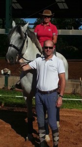 Pia Aragao and Interagro Lusitanos Ride in Clinic with   Stefan Jansson