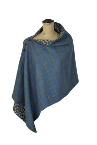 This gorgeous tweed Timothy Foxx Poncho in Foxglove Blue tweed is brand new to the Timothy Foxx Collection. 