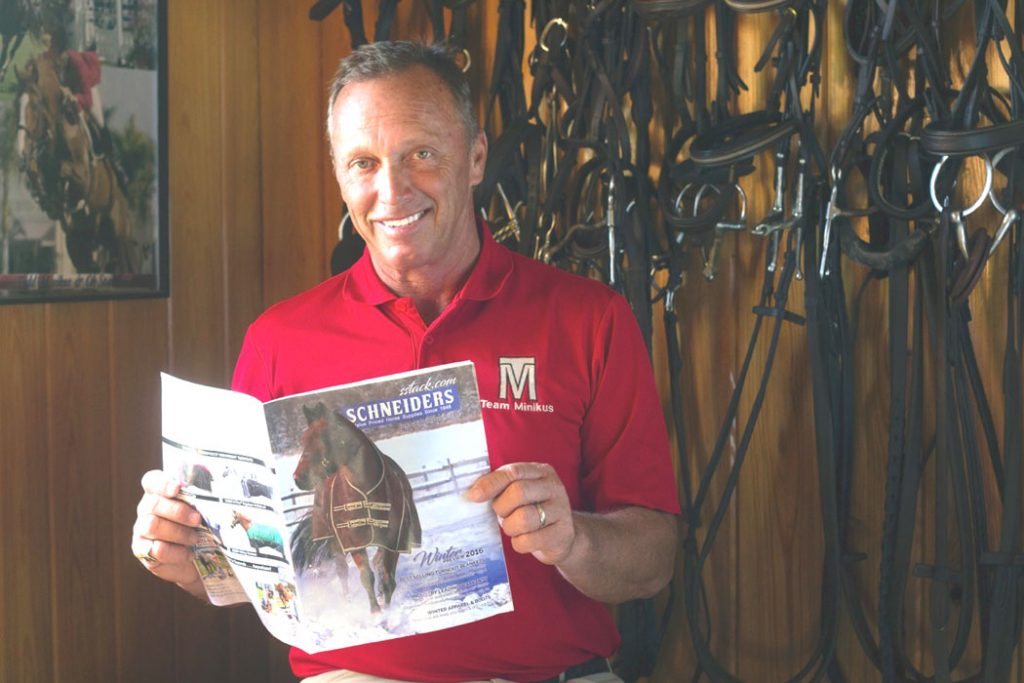 Todd Minikus and Schneiders Tack Create a Winning Team #eliteequestrian elite equestrian magazine