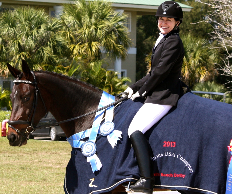 Tori Polonitza and Seraphina MRF Win Horse of Course High Score at Palm Beach Dressage Derby CDI