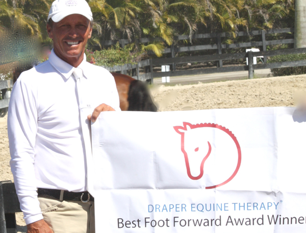 International Grand Prix Jumper, Todd Minikus, Wins Draper Therapies® Best Foot Forward Award After Amazing Comeback and Display of Horsemanship During FTI WEF Week 9