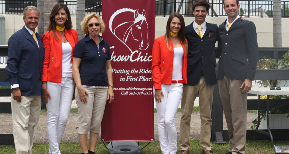 Jog On Over: ShowChic CDI Jog Parties and Turn Out Awards Wellington, FL (January 7, 2014) - Toasting the most dapper turn-outs during CDI jogs at the Adequan Global Dressage Festival is becoming tradition at the Global Dressage Festival thanks to ShowChic Dressage, who is now sponsoring the Turn Out Award and hosting jog parties for the second consecutive year. While presenting its Best Turnout Award to the most stylishly presented horse and rider team, during the jogs the ShowChic mobile unit will be very generously hosting parties open to everyone – riders, trainers and spectators – attending the world-renowned Florida dressage series, which opens January 8 at the Palm Beach International Equestrian Center in Wellington and continues through March 30. ShowChic will be working in tandem with co-sponsors like Equiline, 2kGrey, and Back on Track to present prizes to the Turnout Award winners, from saddlepads to riding pants. Equiline will sponsor the first jog, on January 8th, 2013 at 3pm.