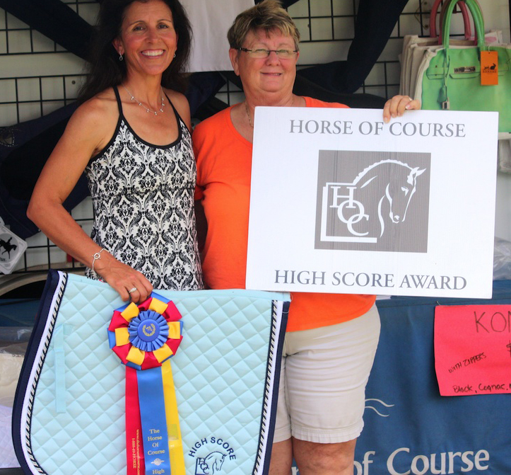 Lisa Hyslop Earns The Horse Of Course High Score Award on Dutch Homebred, Devon Wellington, FL (February 26, 2014) - Sure, it's only Training Level, but oh what baby steps they were, for Lisa Hyslop and her six year-old Dutch homebred, Devon, whose 76.875% Training Level Test 1 score won both the class and week seven's The Horse Of Course High Score Award at the Adequan Global Dressage Festival CDIO3*/3* and National Show, February 19-23, at the Palm Beach International Equestrian Center in Wellington, FL.