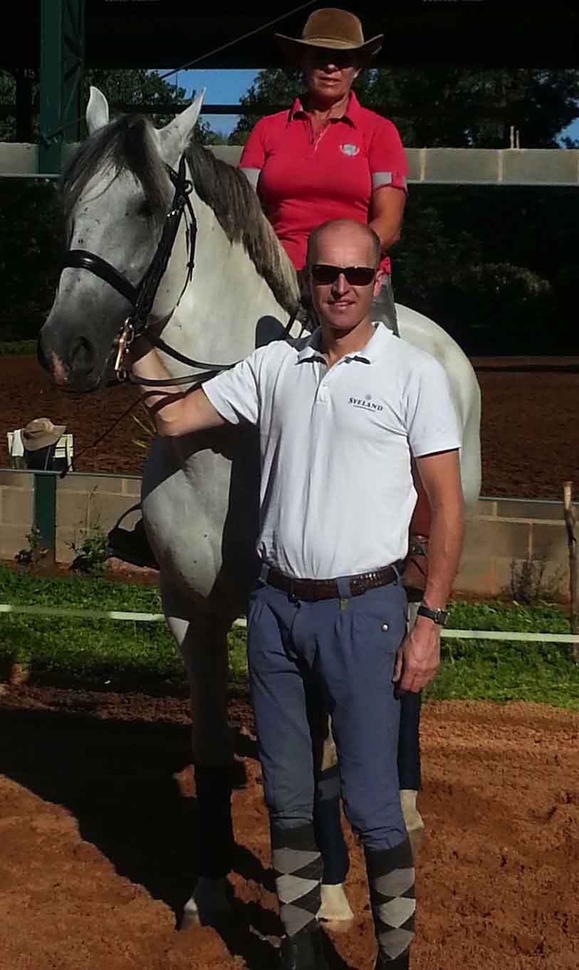 Pia Aragao and Interagro Lusitanos Ride in Clinic with Stefan Jansson