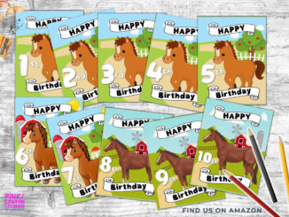 Birthday Coloring Book Series for Horse Crazy Girls Now Available from Ariana Marshall #girls #birthday #eliteequestrian elite equestrian magazine