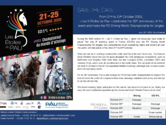 From 21st to 25th October 2020, « Les 5 Etoiles de Pau » celebrates the 30th anniversary of the event and hosts the FEI Driving World Championship for singles #eliteequestrian elite equestrian magazine