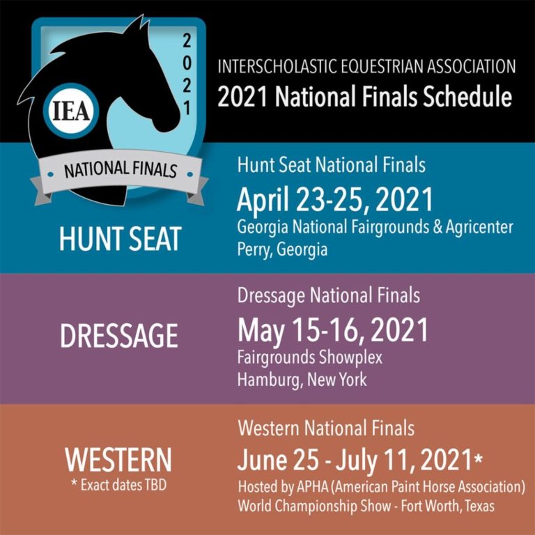 IEA Announces 2021 National Finals Dates and Locations Elite