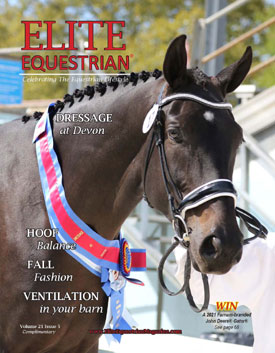 Elite Equestrian magazine Sept Oct 2021 issue #eliteequestrian