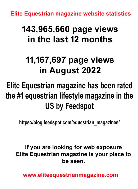 Elite Equestrian magazine website statistics